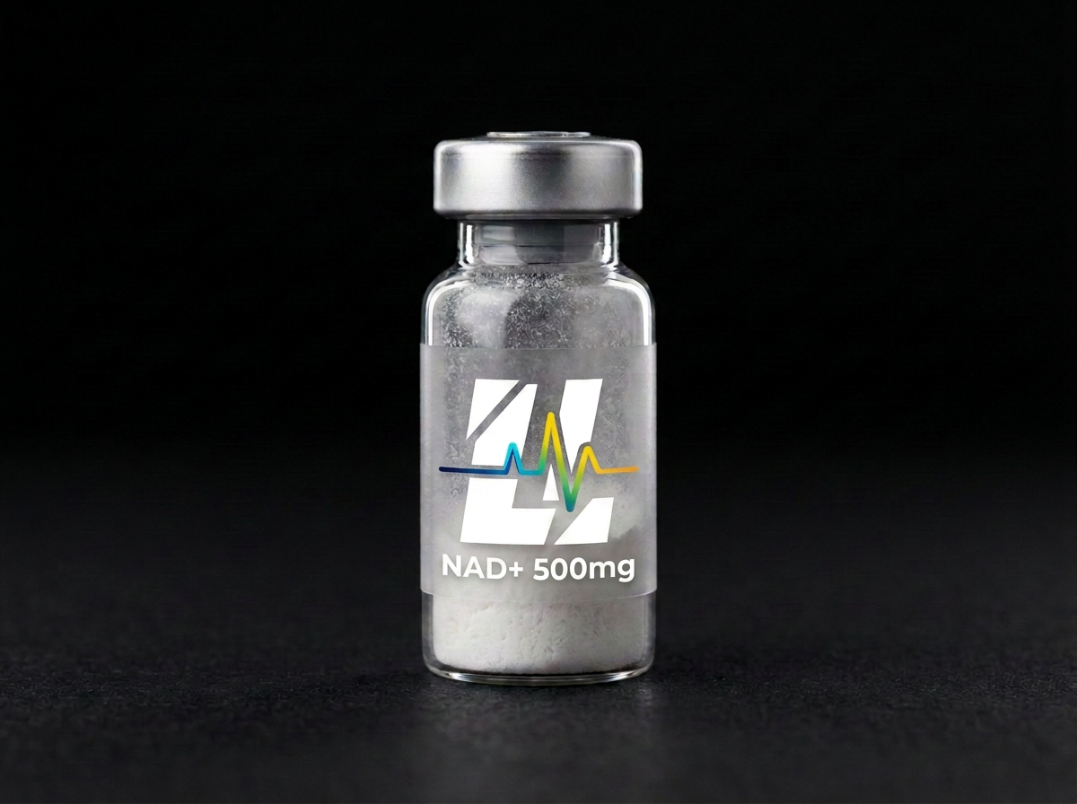 NAD+ 500mg research reference material — Nicotinamide adenine dinucleotide used as a coenzyme reference material in cellular research.