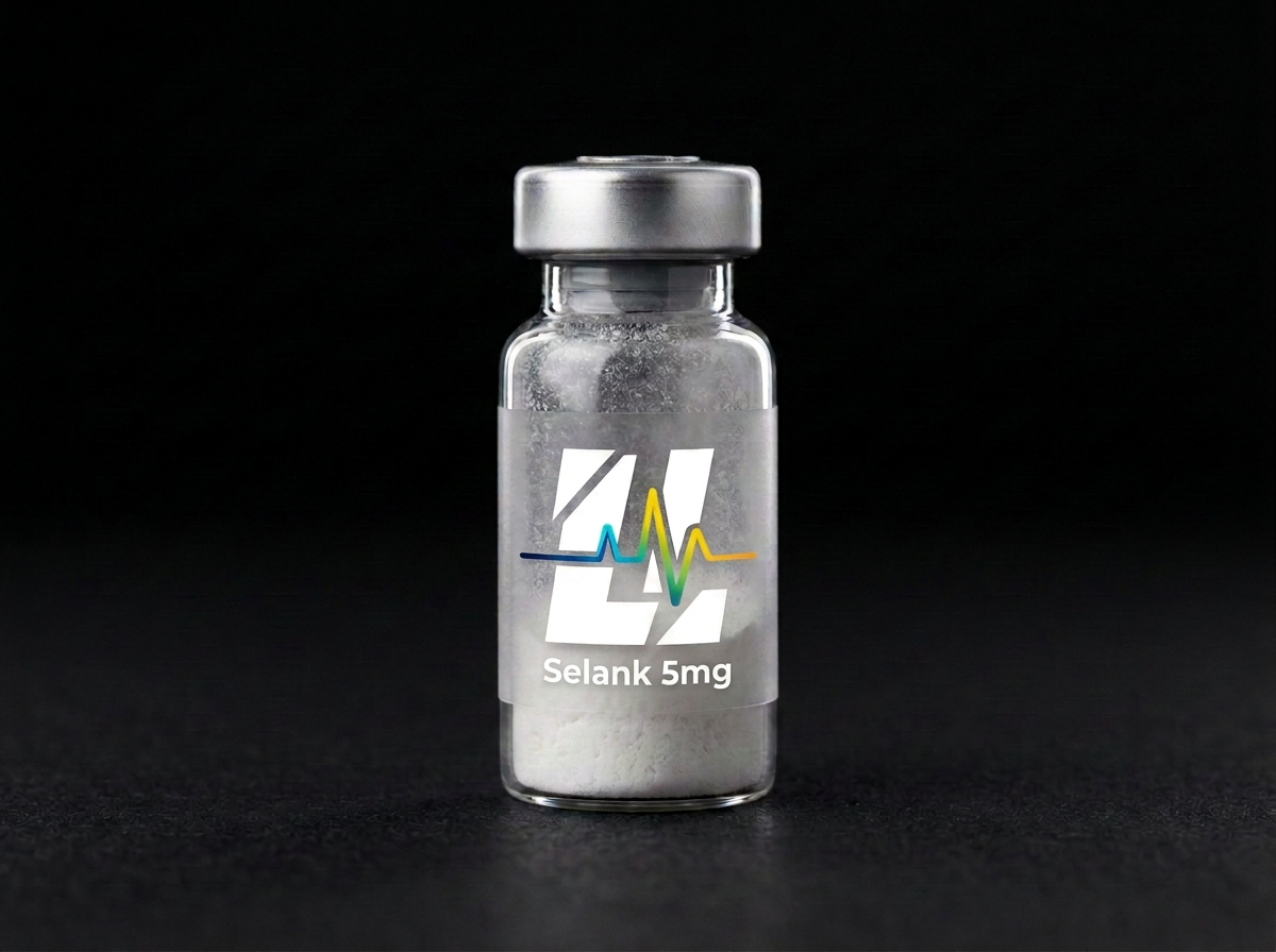 Selank 5mg research reference material — Synthetic peptide investigated in neuropeptide and receptor-signaling research.