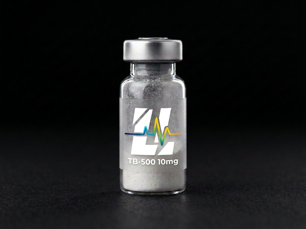 TB-500 10mg research reference material — Thymosin Beta-4 fragment examined in cellular migration and tissue-related research.
